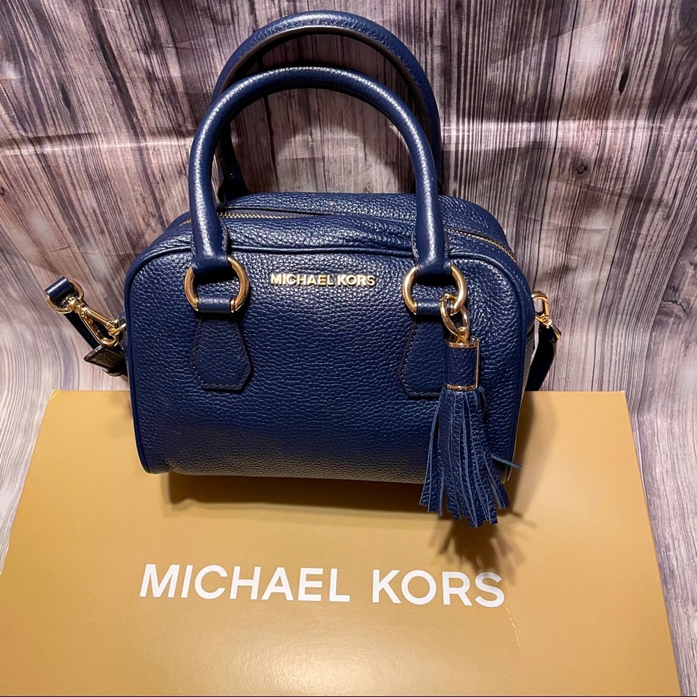 Michael Kors Bedford Leather Tassel Satchel